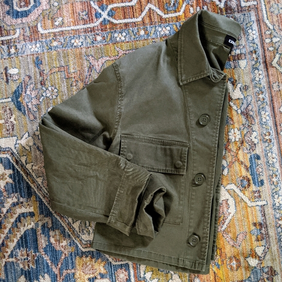 Express cropped oversize jacket. - Picture 2 of 8